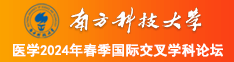 黄片操鸡巴南方科技大学医学2024年春季国际交叉学科论坛